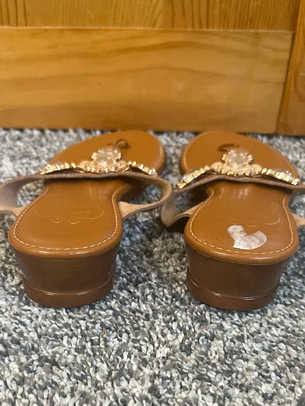 Italian Shoemakers Jeweled Sandals